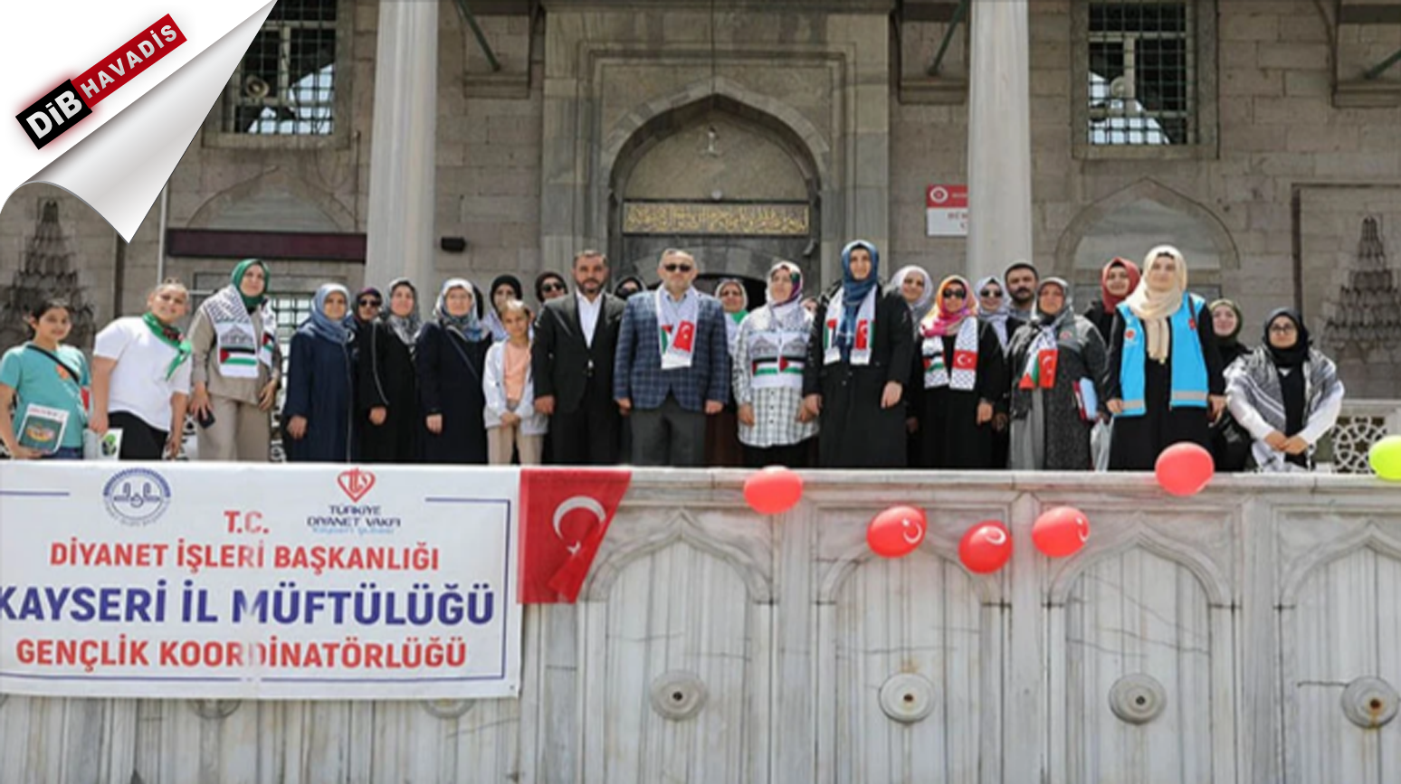 Kayseri Diyanet Gençlik Filistin'deki zulme sessiz kalmadı